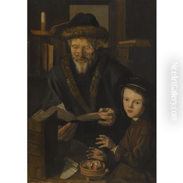 A Philosopher With A Young Child - view 1