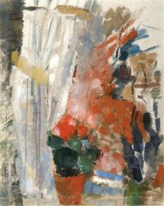 La Fenetre Aux Begonias Rouges (ete 1912, Peint A Boitsfort) La Fenetre Aux Begonias Rouges (ete 1912, Peint A Boitsfort)