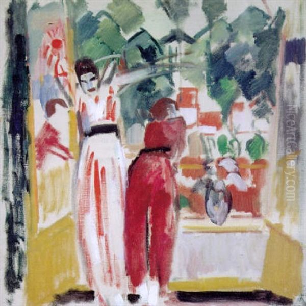 Two Women Before An Open Window - view 1