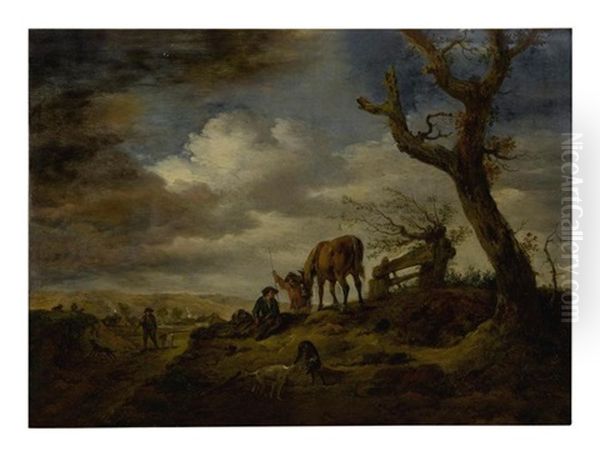 Rabbit Huntsmen On Their Way Home - view 1