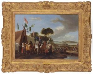 Figures In An Encampment