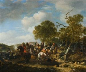 Raububerfall by Pieter Wouwerman