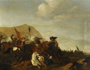 Battle Scene by Pieter Wouwerman