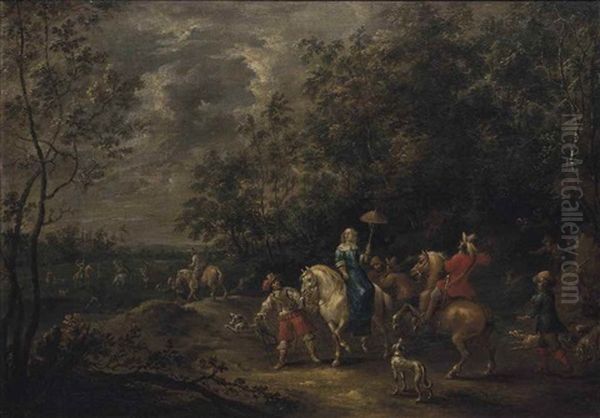 Landscape With Hunting Party - view 1
