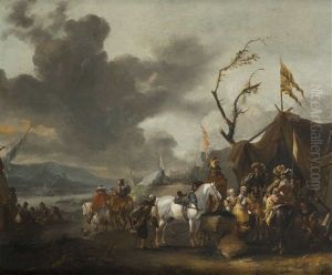 Campement Militaire by Pieter Wouwerman