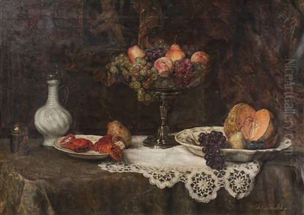 Still Life With Fruit And Lobsters - view 1