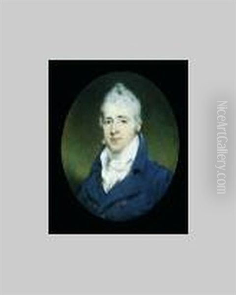 Charles Garth Colleton, Wearing Black Coat, White Waistcoat And Tied White Stock - view 1