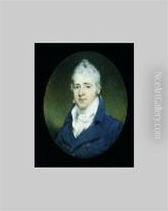 Charles Garth Colleton, Wearing Black Coat, White Waistcoat And Tied White Stock by John Wright