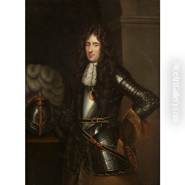 Portrait Of A Gentleman In Armor, Three-quarter Length - view 1