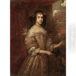 Portrait Of A Lady Holding A Nosegay Portrait Of A Lady Holding A Nosegay