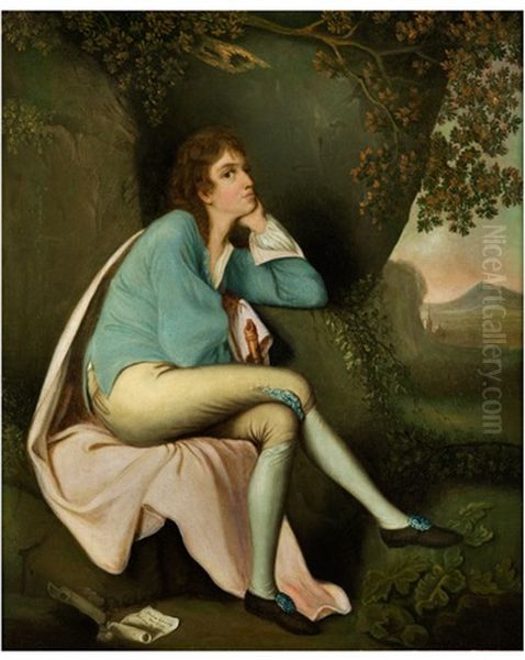 Eine Junge Schauspielerin Als Rosalinde In William Shakespeares Lustspiel "wie Es Euch Gefallt" - view 1