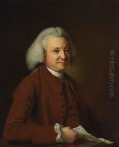 Portrait Of Samuel Crompton (d. 1782), Holding A Letter