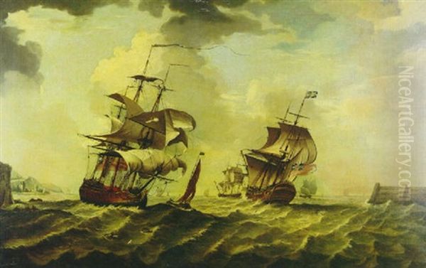 British Shipping In A Choppy Sea - view 1