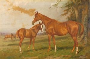 Horses In A Landscape