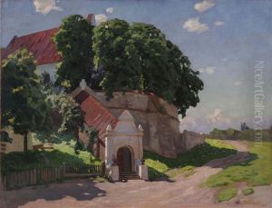 Polish Monastery On A Sunny Day by Konstantin Haritonov Wroblewsky