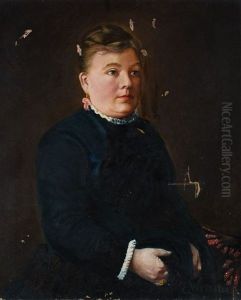 Portret Kobiety W Granatowej Sukni Portret Kobiety W Granatowej Sukni
