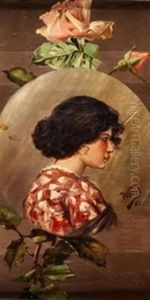 Dama Con Panuelo by Manuel Wssel De Guimbarda