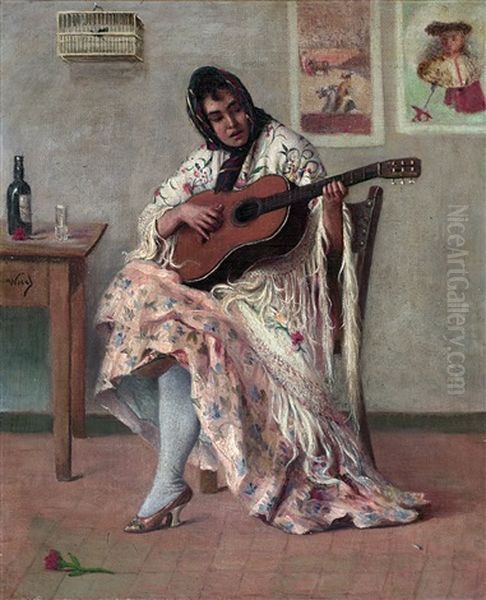 Gitana Con Guitarra - view 1
