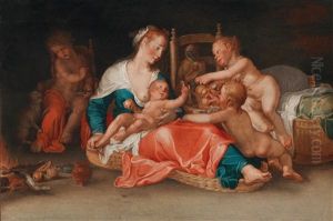 Charity by Joachim Anthonisz Wtewael