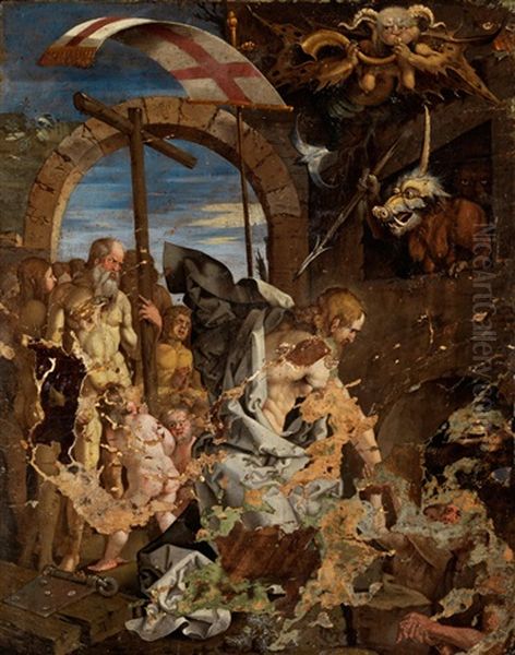 Christus In Der Vorholle (after Durer) - view 1