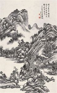 Landscape by  Wu Daiqiu