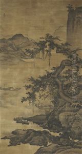 Fishermen Under Willow Tree
