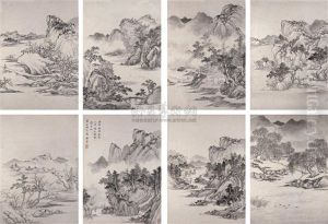 Landscape (+ 7 Others; 8 Works) by Wu Weiye