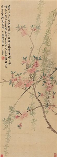Peach Blossoms And Willows - view 1
