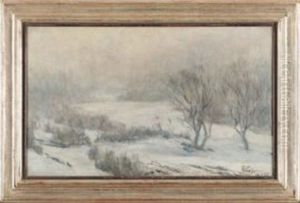 Nebeliger Wintertag by Fritz Wucherer