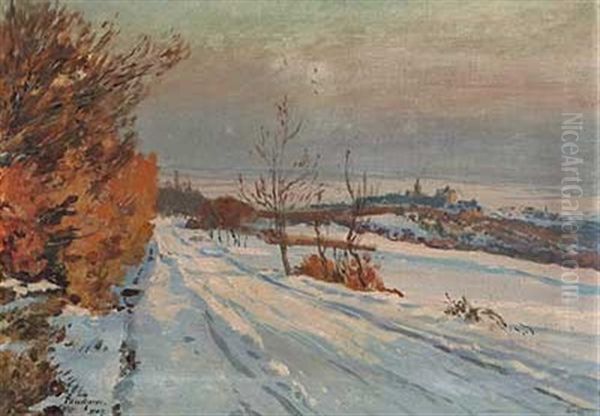 Sonniger Winterabend Bei Kronberg - view 1