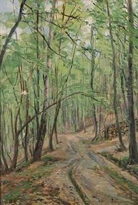 Buchenwald Im Fruhjahr by Fritz Wucherer