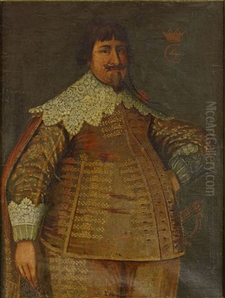 Christian Iv, Kung Av Danmark Och Norge (1577-1648) - Staende Knabild - view 1
