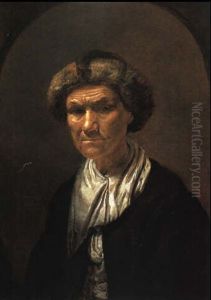 Bildnis Einer Frau Mit Pelzm_tze by Abraham Wuchters