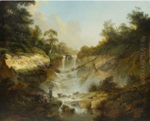 Erlenbacher Tobel by Heinrich Johann Wuest