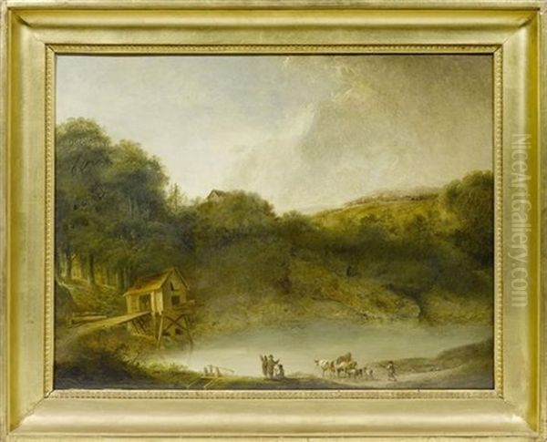 Landschaft Mit Personenstaffage (pair) - view 1