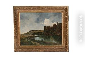 Figures By A River by Louis Charles Wuehrer