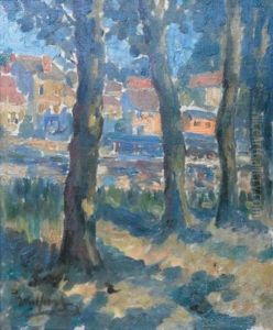 Village Aux Arbres by Max Wulfart