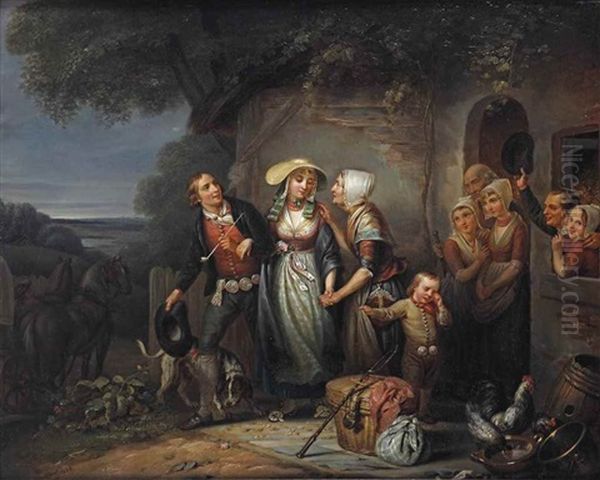 The Bridal Couple Bids Farewell - view 1