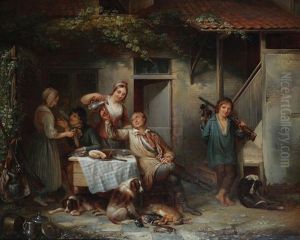 Retour De Chasse by Adrien Wulffaert