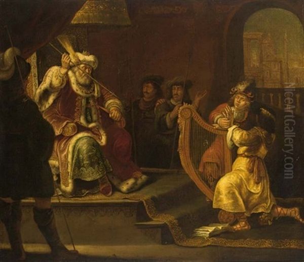 David Playing The Harp Before Saul (i Sam. 16: 23) - view 1
