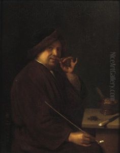 A Young Man Seated At A Table, An Allegory Of Smell