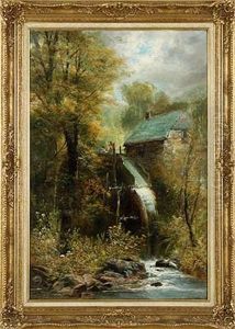 Wassermuhle Am Waldrand by Walther Wuennenberg