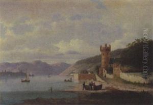 Rheinlandschaft Nahe Bingen by Walther Wuennenberg
