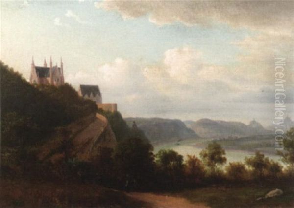 Blick Von Remagen Auf Die Apollinariskirche Und Unkel Am Rhein - view 1