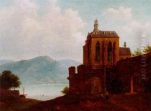 Die Wernerkapelle In Oberwesel Mit Blick Uber Den Rhein