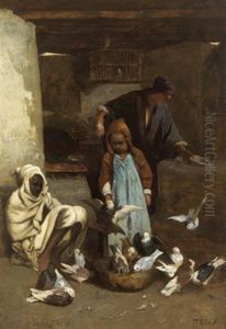 Genreszene Aus Dem Orient by Franz Wurbel