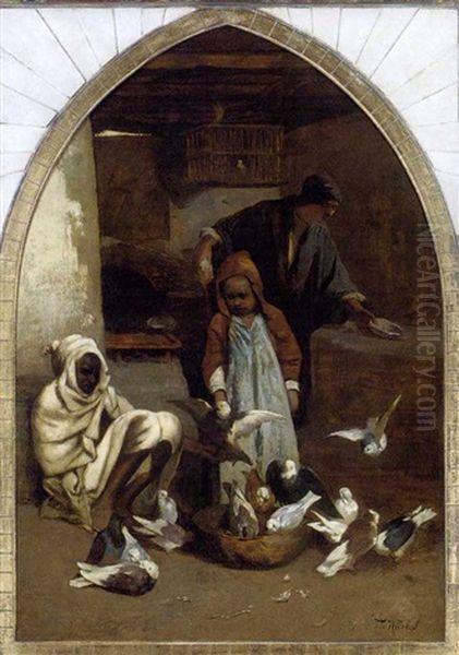 Moors Feeding The Birds - view 1