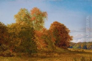 A Landscape In Late Summer by Carl Wurtzen
