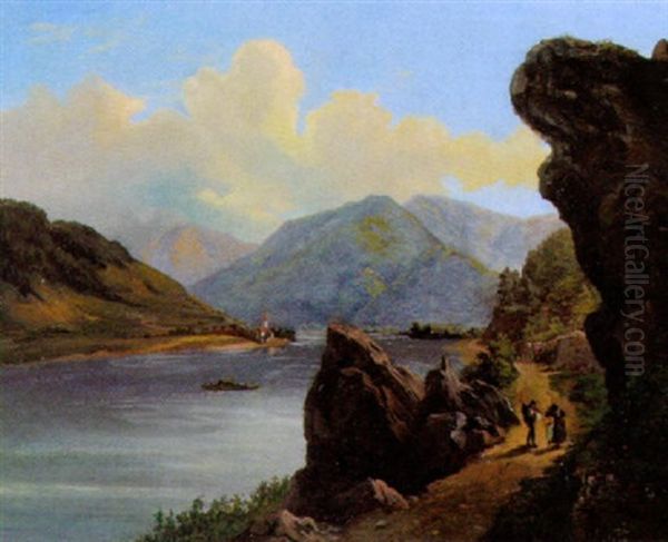 Donaulandschaft Mit Figurlicher Staffage - view 1