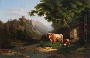 Light Raking Through The Gate by Alexander Ferdinand Wust